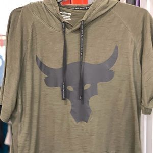 Under Armour Project Rock short sleeved hoodie